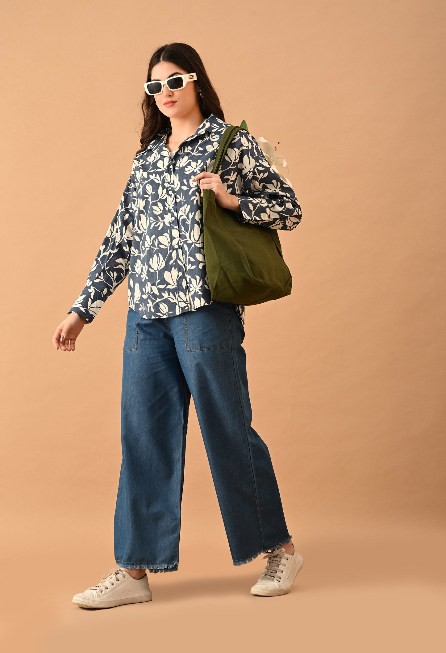 Urban Tote – olive green Canvas College Bag